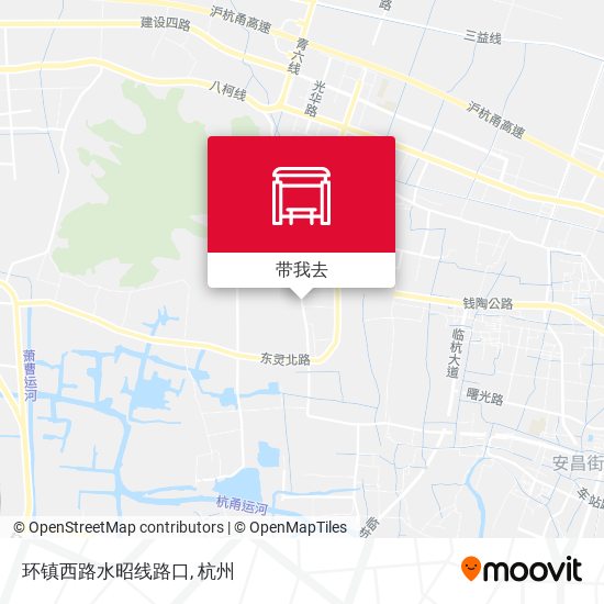 环镇西路水昭线路口地图