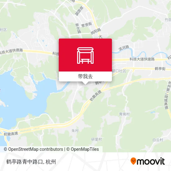 鹤亭路青中路口地图