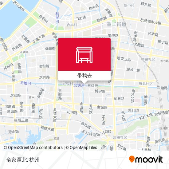 俞家潭北地图