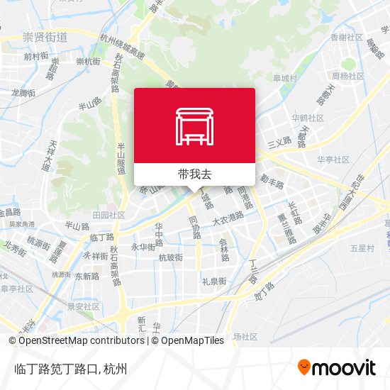 临丁路笕丁路口地图
