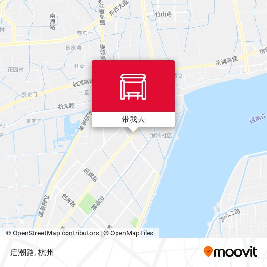 启潮路地图