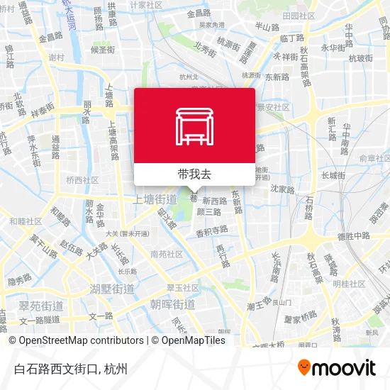 白石路西文街口地图