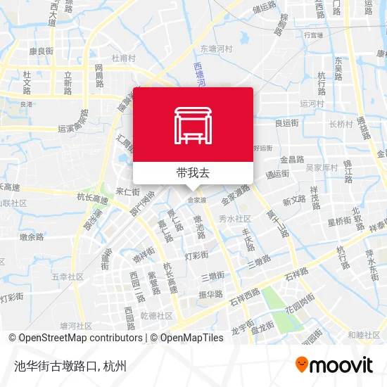 池华街古墩路口地图