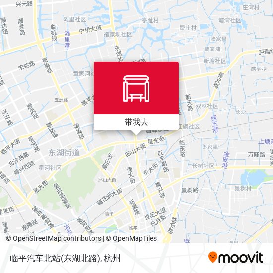 临平汽车北站(东湖北路)地图