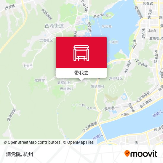 满觉陇地图