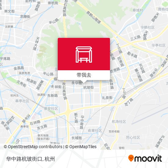 华中路杭玻街口地图