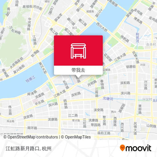江虹路新月路口地图