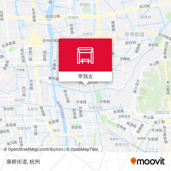 康桥街道地图