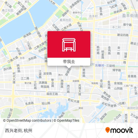 西兴老街地图