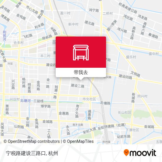 宁税路建设三路口地图