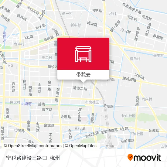 宁税路建设三路口地图