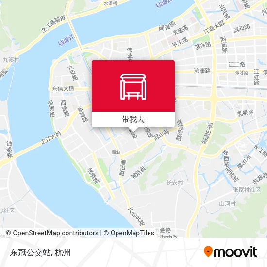 东冠公交站地图