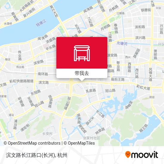 滨文路长江路口(长河)地图