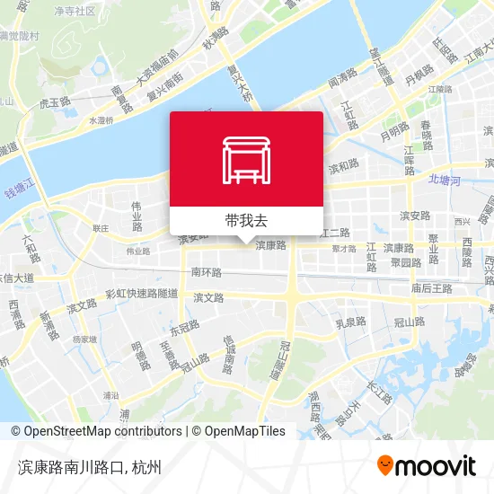 滨康路南川路口地图