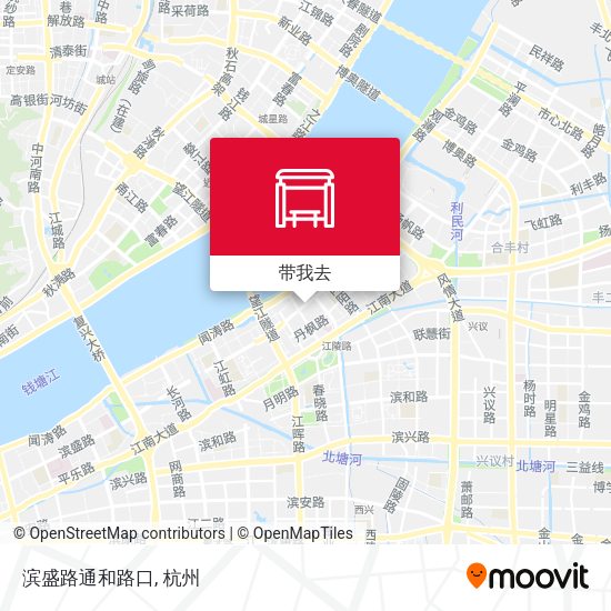 滨盛路通和路口地图