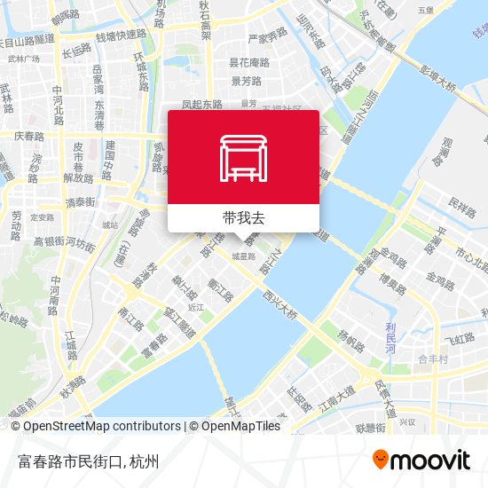 富春路市民街口地图