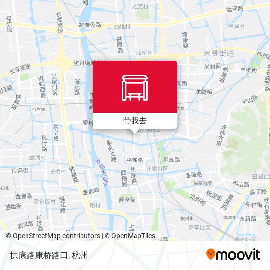 拱康路康桥路口地图