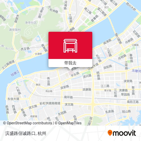 滨盛路信诚路口地图