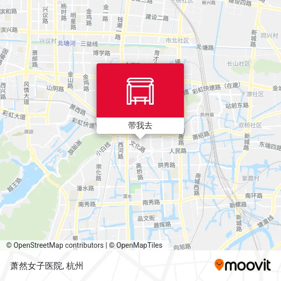 萧然女子医院地图