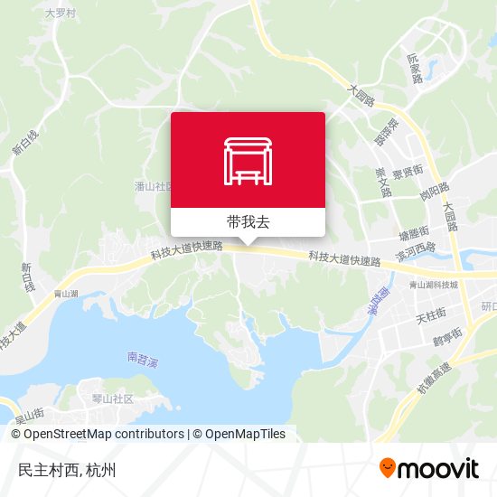 民主村西地图