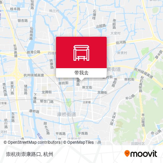 崇杭街崇康路口地图