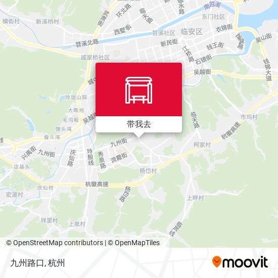 九州路口地图