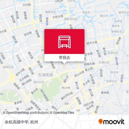 余杭高级中学地图