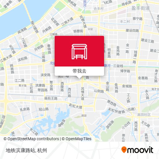 地铁滨康路站地图