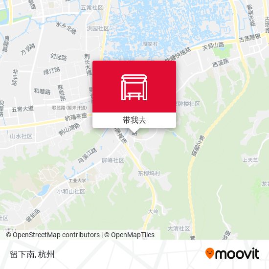 留下南地图