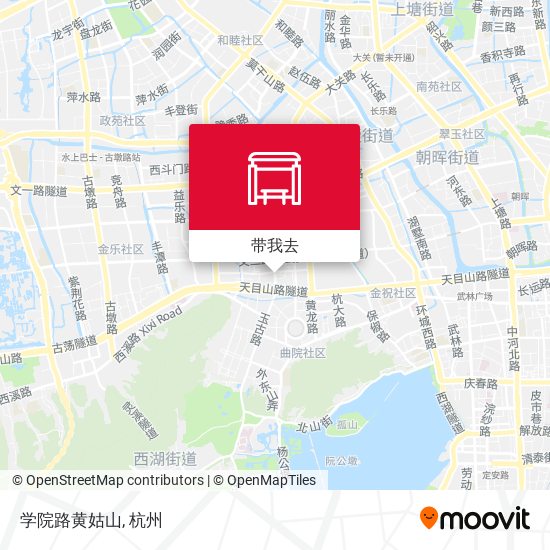 学院路黄姑山地图
