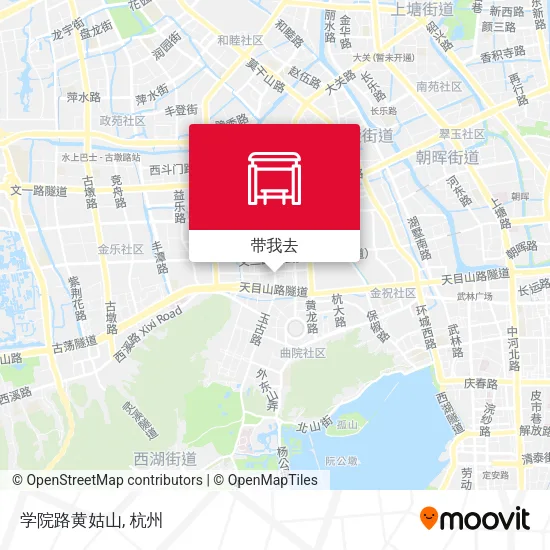 学院路黄姑山地图