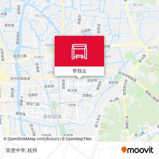 崇贤中学地图