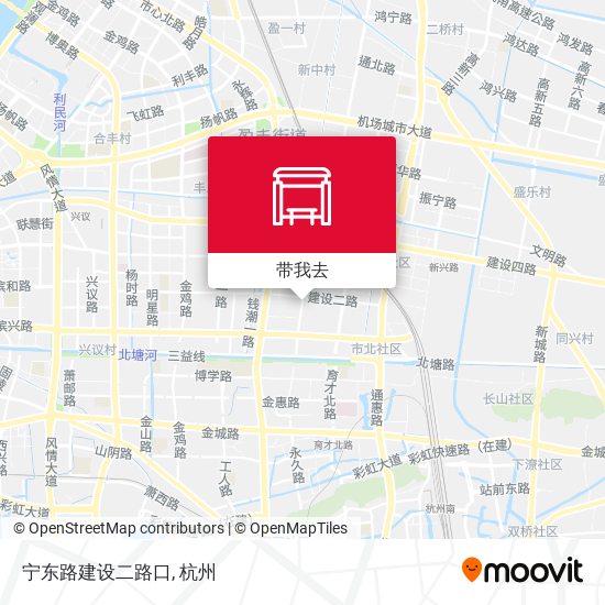 宁东路建设二路口地图