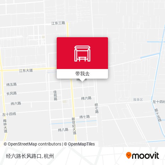 经六路长风路口地图