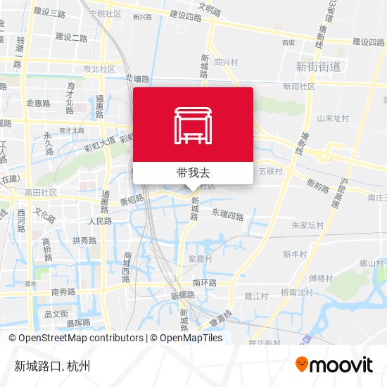 新城路口地图