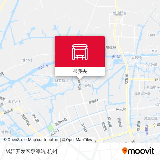钱江开发区泉漳站地图