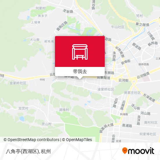 八角亭(西湖区)地图
