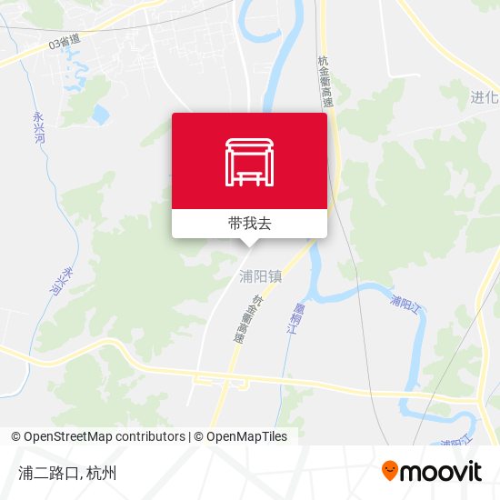 浦二路口地图
