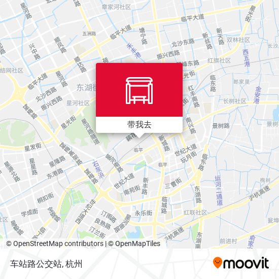 车站路公交站地图
