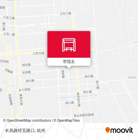 长风路经五路口地图