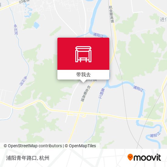 浦阳青年路口地图