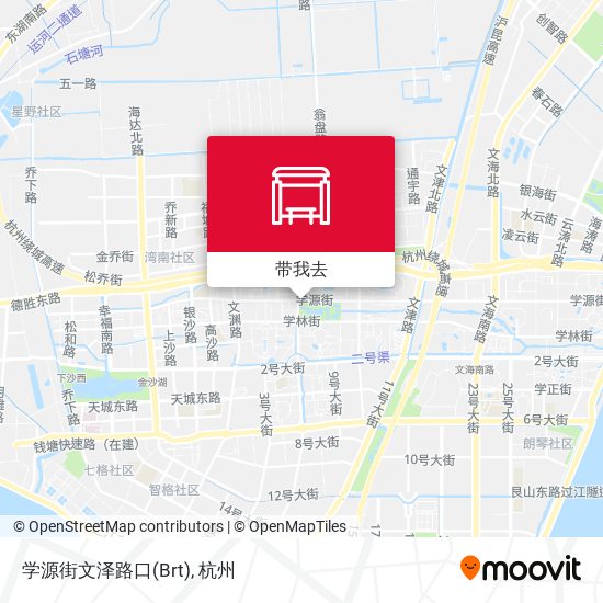 学源街文泽路口(Brt)地图