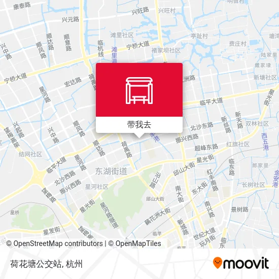 荷花塘公交站地图