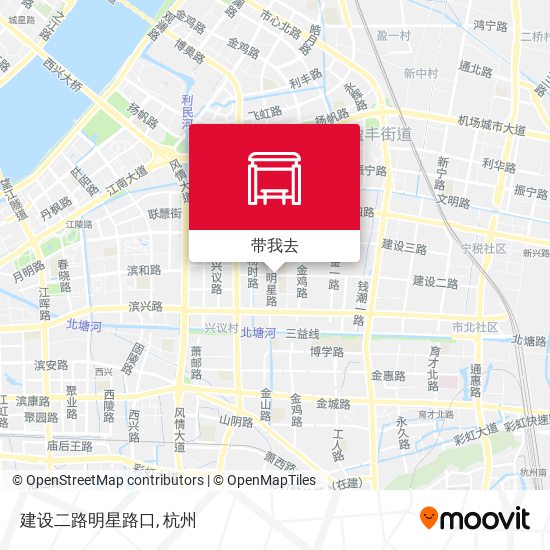 建设二路明星路口地图
