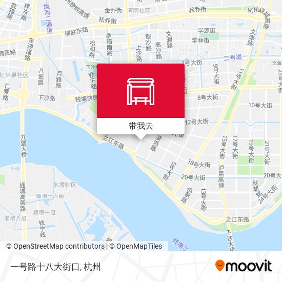 一号路十八大街口地图