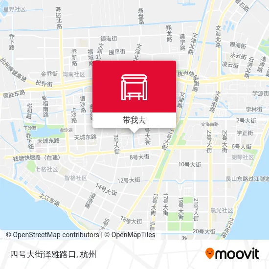 四号大街泽雅路口地图