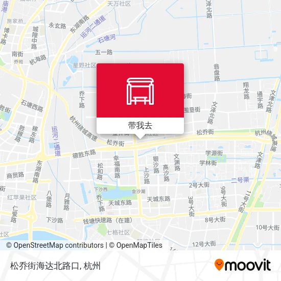 松乔街海达北路口地图