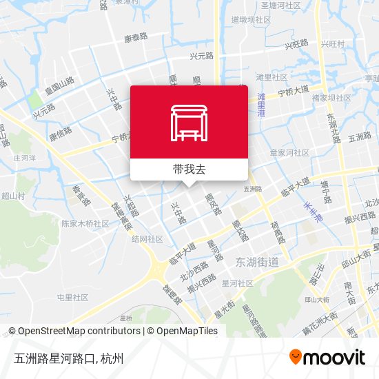 五洲路星河路口地图