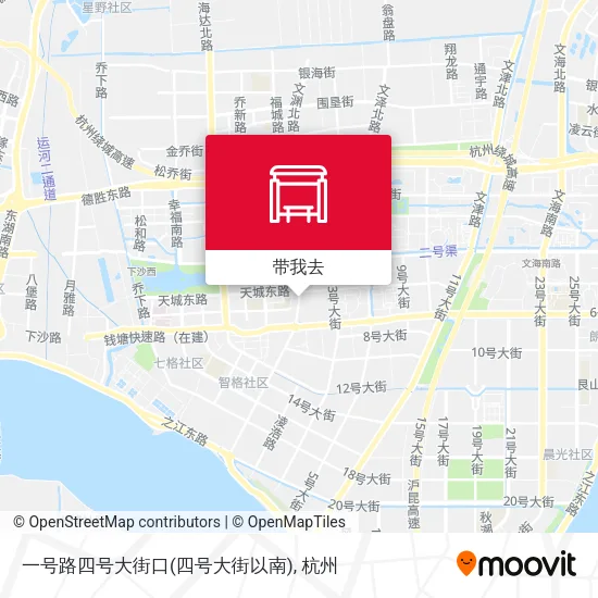 一号路四号大街口(四号大街以南)地图