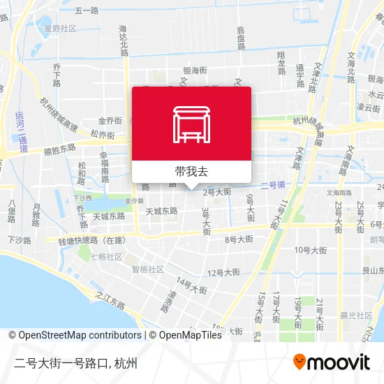 二号大街一号路口地图